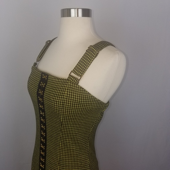 5/$30 HOOK EYE PLAID MINI DRESS - Picture 2 of 8